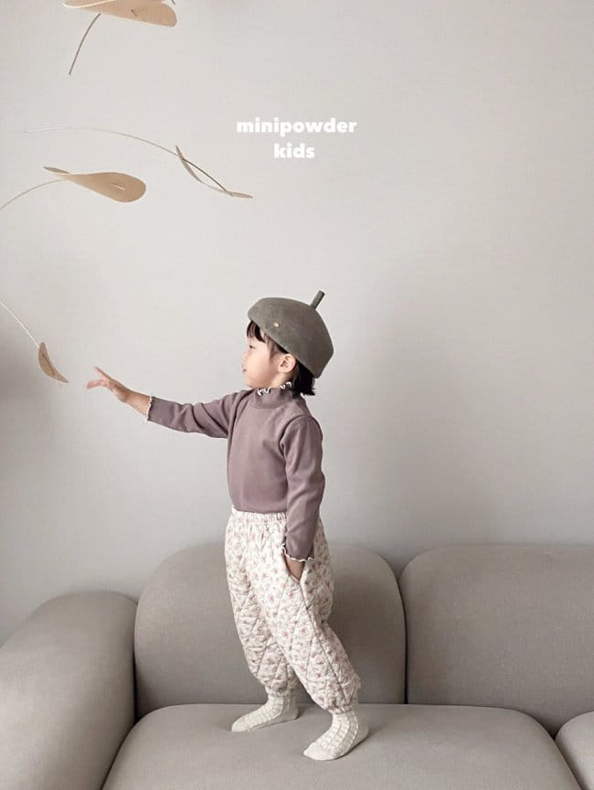 MINI POWDER - Korean Children Fashion - #Kfashion4kids - Terry Turtleneck Tee - 11