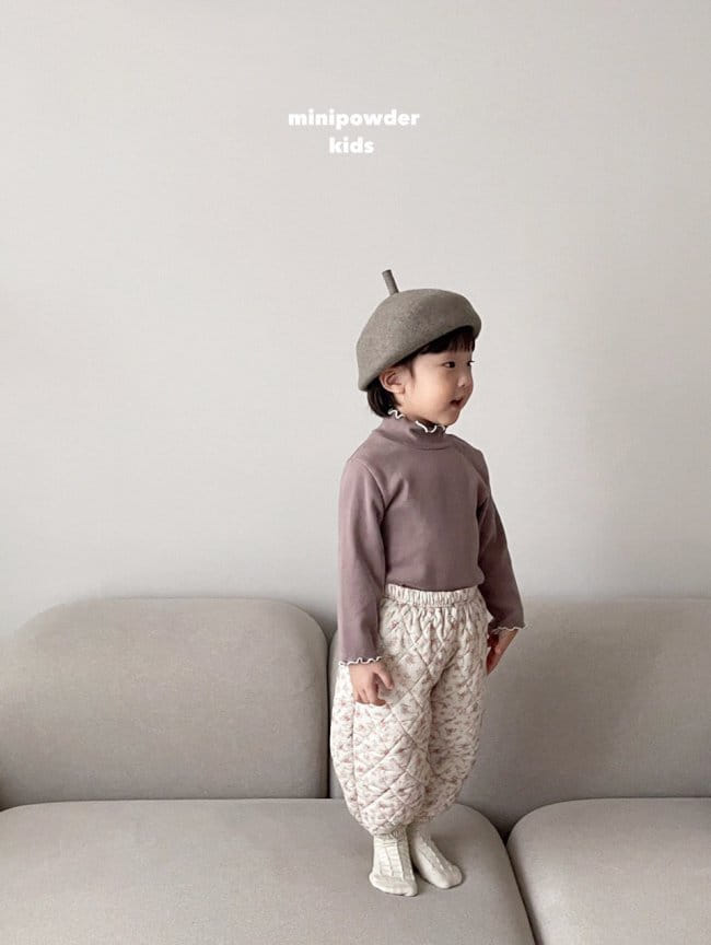 MINI POWDER - Korean Children Fashion - #Kfashion4kids - Terry Turtleneck Tee - 12