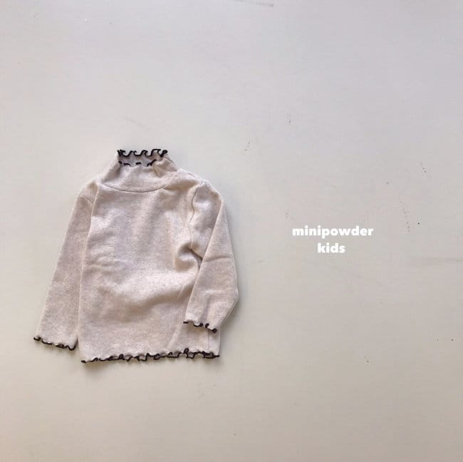 MINI POWDER - Korean Children Fashion - #Kfashion4kids - Terry Turtleneck Tee - 3