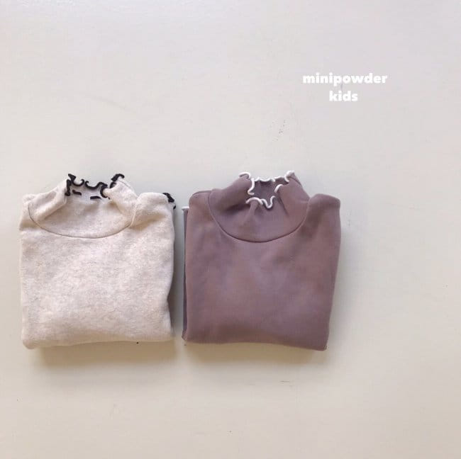 MINI POWDER - Korean Children Fashion - #Kfashion4kids - Terry Turtleneck Tee - 4