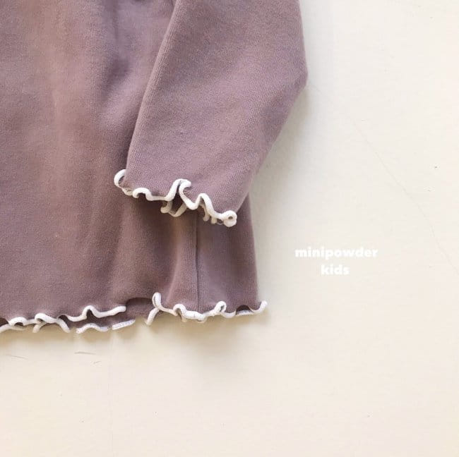 MINI POWDER - Korean Children Fashion - #Kfashion4kids - Terry Turtleneck Tee - 6
