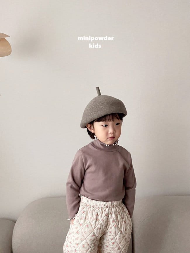 MINI POWDER - Korean Children Fashion - #Kfashion4kids - Terry Turtleneck Tee - 8