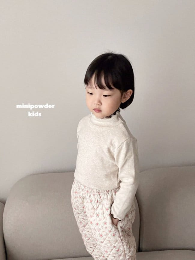 MINI POWDER - Korean Children Fashion - #Kfashion4kids - Terry Turtleneck Tee - 9