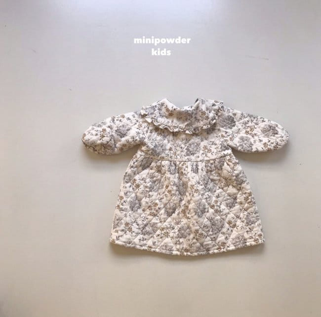 MINI POWDER - Korean Children Fashion - #Kfashion4kids - Quilting Sailor One-piece - 4
