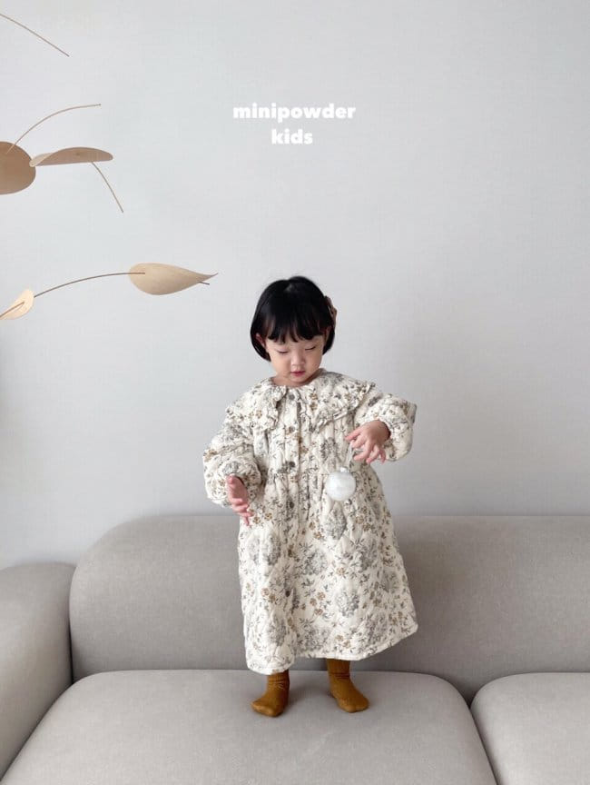 MINI POWDER - Korean Children Fashion - #Kfashion4kids - Quilting Sailor One-piece - 7
