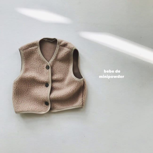 MINI POWDER - Korean Children Fashion - #Kfashion4kids - Bebe Fluffy Vest