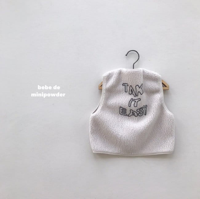 MINI POWDER - Korean Children Fashion - #Kfashion4kids - Bebe Fluffy Vest - 3