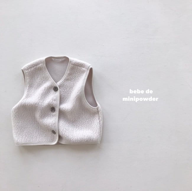 MINI POWDER - Korean Children Fashion - #Kfashion4kids - Bebe Fluffy Vest - 4