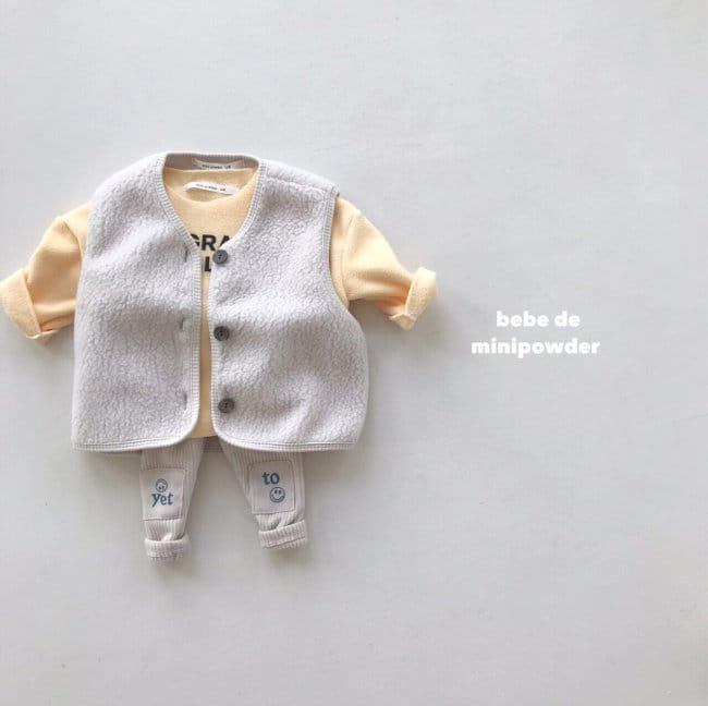 MINI POWDER - Korean Children Fashion - #Kfashion4kids - Bebe Fluffy Vest - 5
