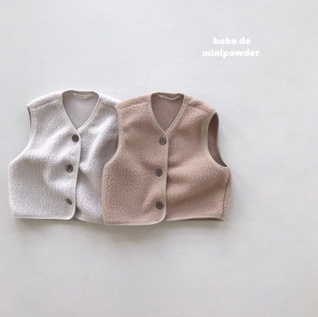 MINI POWDER - Korean Children Fashion - #Kfashion4kids - Bebe Fluffy Vest - 7