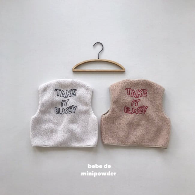 MINI POWDER - Korean Children Fashion - #Kfashion4kids - Bebe Fluffy Vest - 8
