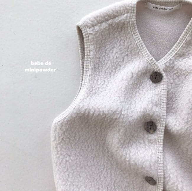 MINI POWDER - Korean Children Fashion - #Kfashion4kids - Bebe Fluffy Vest - 9