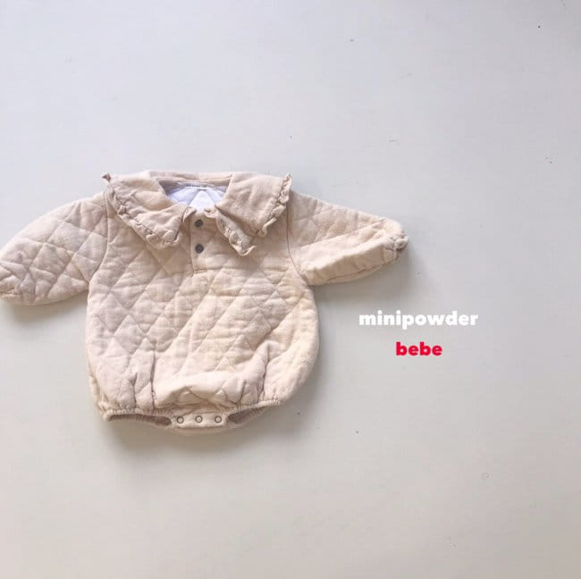 MINI POWDER - Korean Children Fashion - #Kfashion4kids - Quilting Sailor Bodysuit