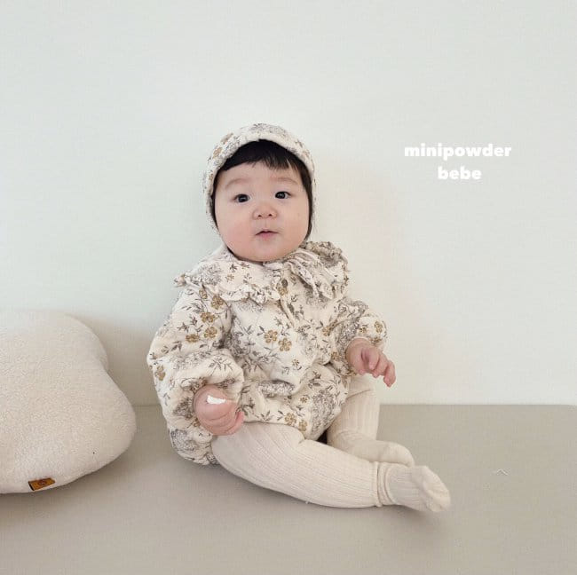MINI POWDER - Korean Children Fashion - #Kfashion4kids - Quilting Sailor Bodysuit - 12