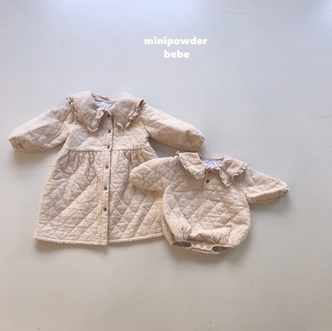 MINI POWDER - Korean Children Fashion - #Kfashion4kids - Quilting Sailor Bodysuit - 8