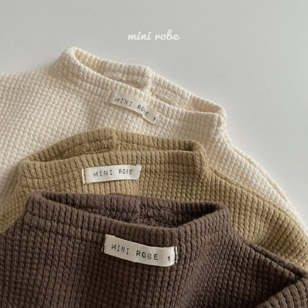 MINI ROBE - Korean Children Fashion - #Kfashion4kids - Bebe Waffle Half Turtleneck Tee - 10