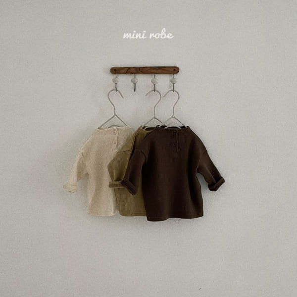 MINI ROBE - Korean Children Fashion - #Kfashion4kids - Bebe Waffle Half Turtleneck Tee - 4