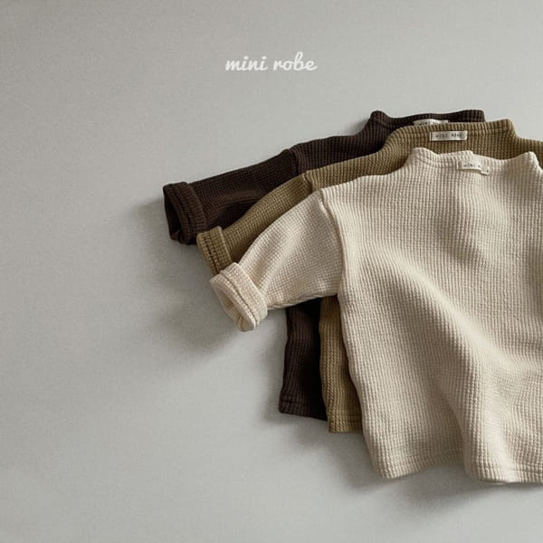 MINI ROBE - Korean Children Fashion - #Kfashion4kids - Bebe Waffle Half Turtleneck Tee - 5