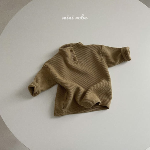 MINI ROBE - Korean Children Fashion - #Kfashion4kids - Bebe Waffle Half Turtleneck Tee - 7