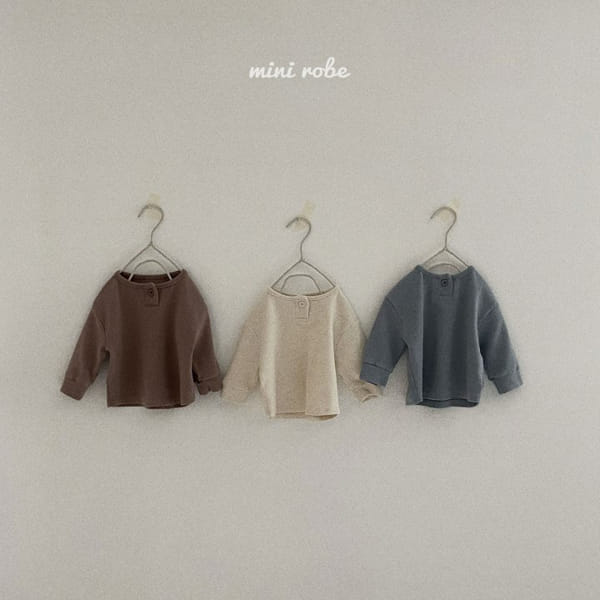 MINI ROBE - Korean Children Fashion - #Kfashion4kids - Bebe One Button Tee - 11