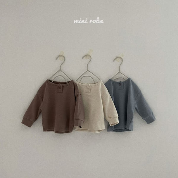MINI ROBE - Korean Children Fashion - #Kfashion4kids - Bebe One Button Tee - 12