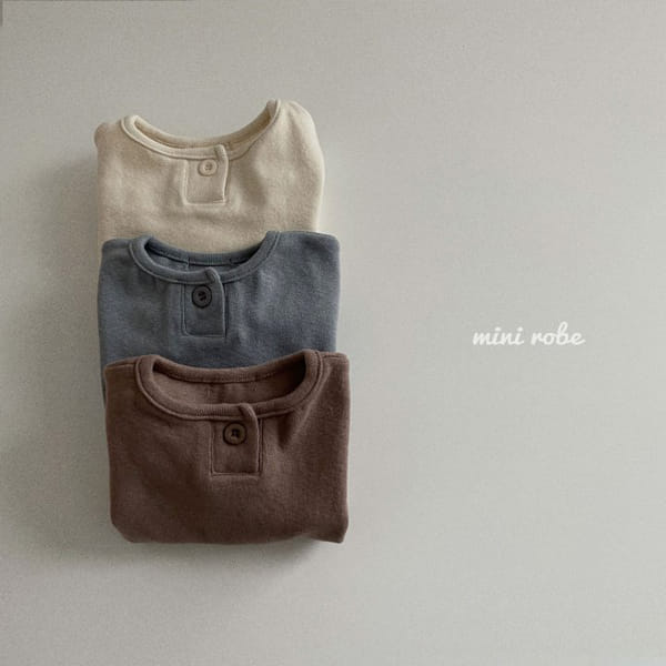MINI ROBE - Korean Children Fashion - #Kfashion4kids - Bebe One Button Tee - 4