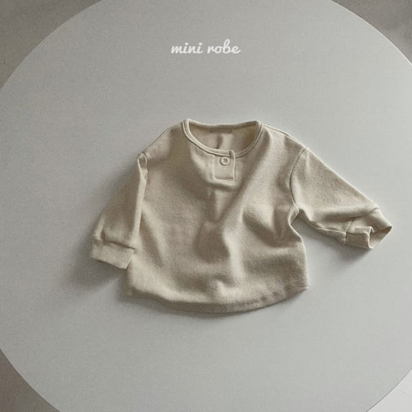 MINI ROBE - Korean Children Fashion - #Kfashion4kids - Bebe One Button Tee - 6