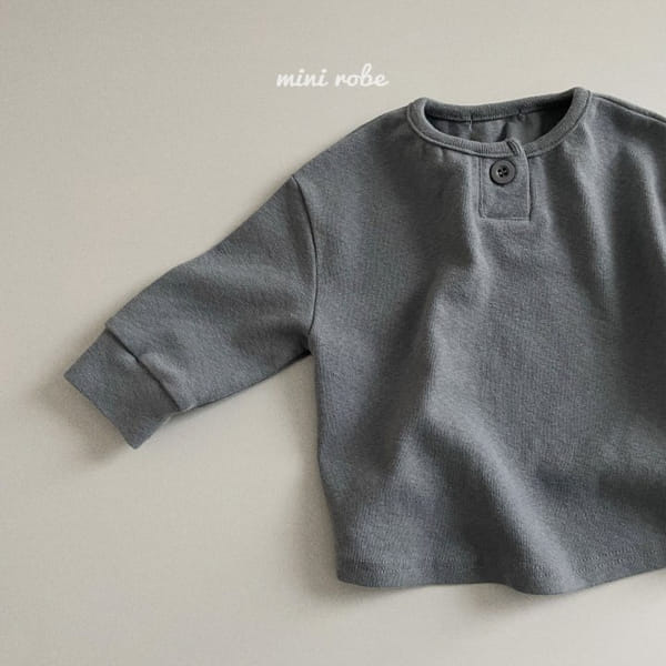 MINI ROBE - Korean Children Fashion - #Kfashion4kids - Bebe One Button Tee - 9