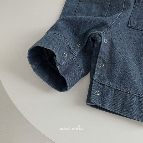 MINI ROBE - Korean Children Fashion - #Kfashion4kids - Bebe A Denim Dungarees - 11