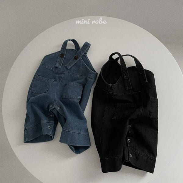 MINI ROBE - Korean Children Fashion - #Kfashion4kids - Bebe A Denim Dungarees - 2