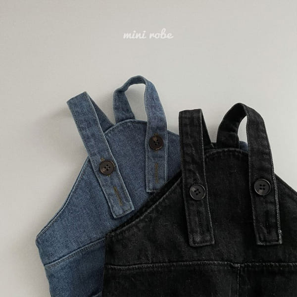 MINI ROBE - Korean Children Fashion - #Kfashion4kids - Bebe A Denim Dungarees - 3