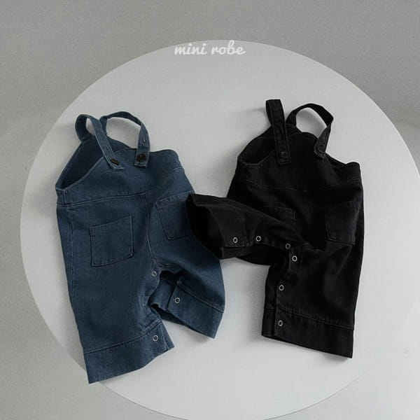 MINI ROBE - Korean Children Fashion - #Kfashion4kids - Bebe A Denim Dungarees - 4