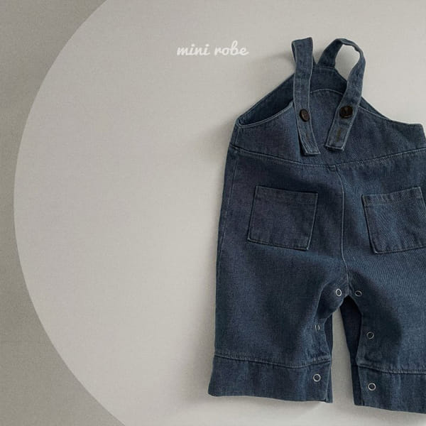 MINI ROBE - Korean Children Fashion - #Kfashion4kids - Bebe A Denim Dungarees - 5