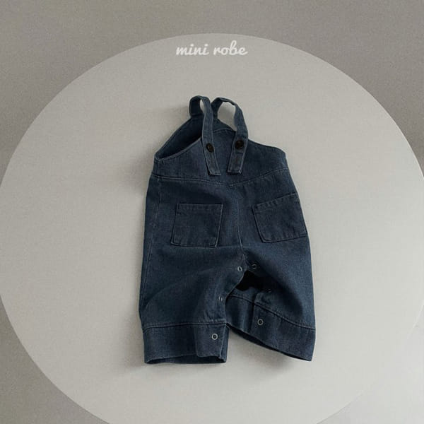 MINI ROBE - Korean Children Fashion - #Kfashion4kids - Bebe A Denim Dungarees - 6