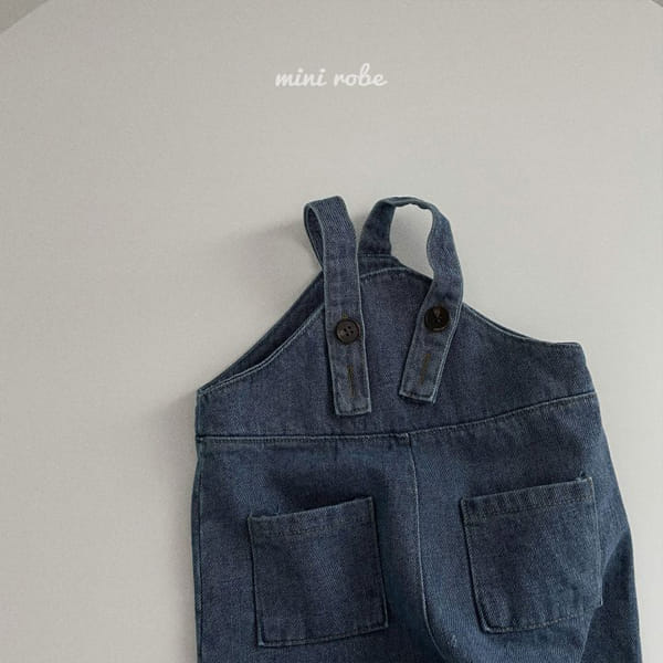 MINI ROBE - Korean Children Fashion - #Kfashion4kids - Bebe A Denim Dungarees - 9