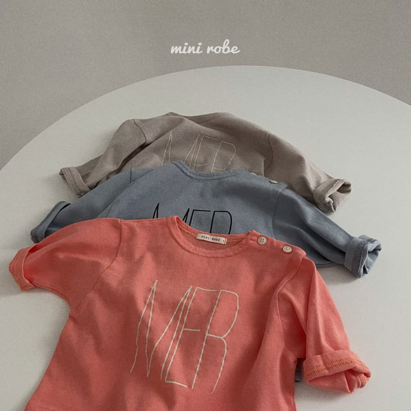 MINI ROBE - Korean Children Fashion - #Kfashion4kids - Peach Paint Tee - 6