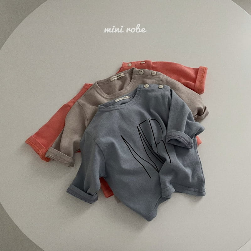 MINI ROBE - Korean Children Fashion - #Kfashion4kids - Peach Paint Tee - 7