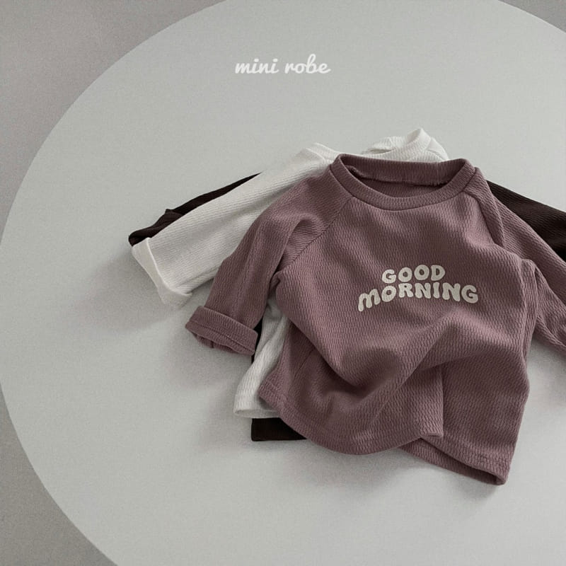 MINI ROBE - Korean Children Fashion - #Kfashion4kids - Vgood Morning Tee