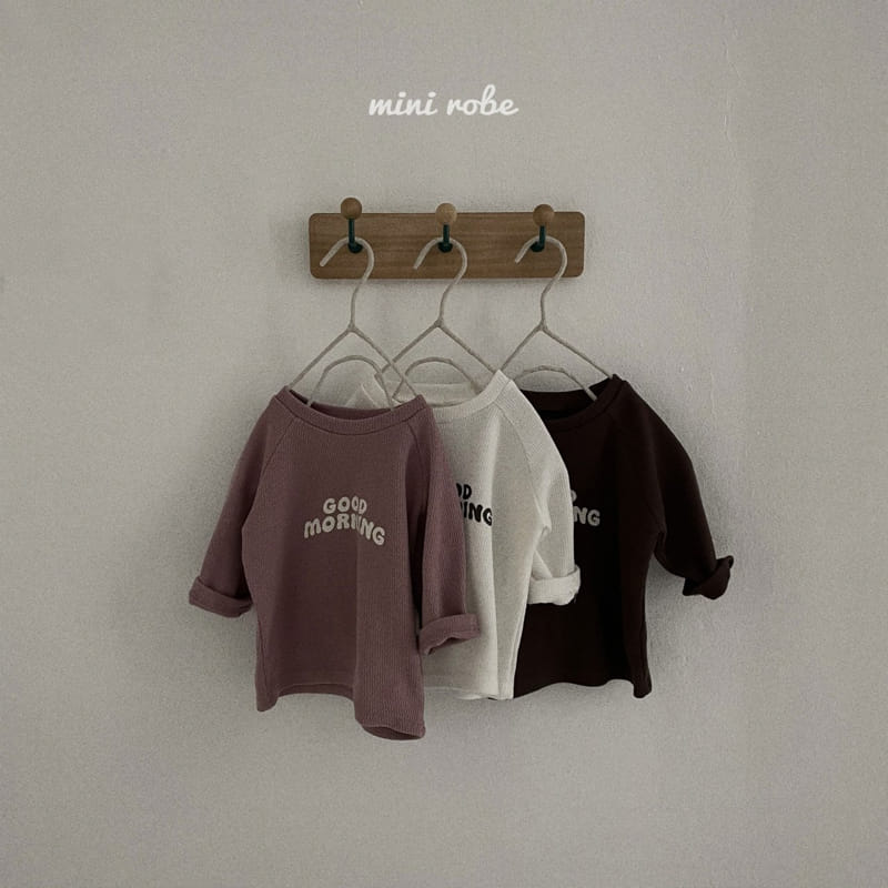 MINI ROBE - Korean Children Fashion - #Kfashion4kids - Vgood Morning Tee - 11