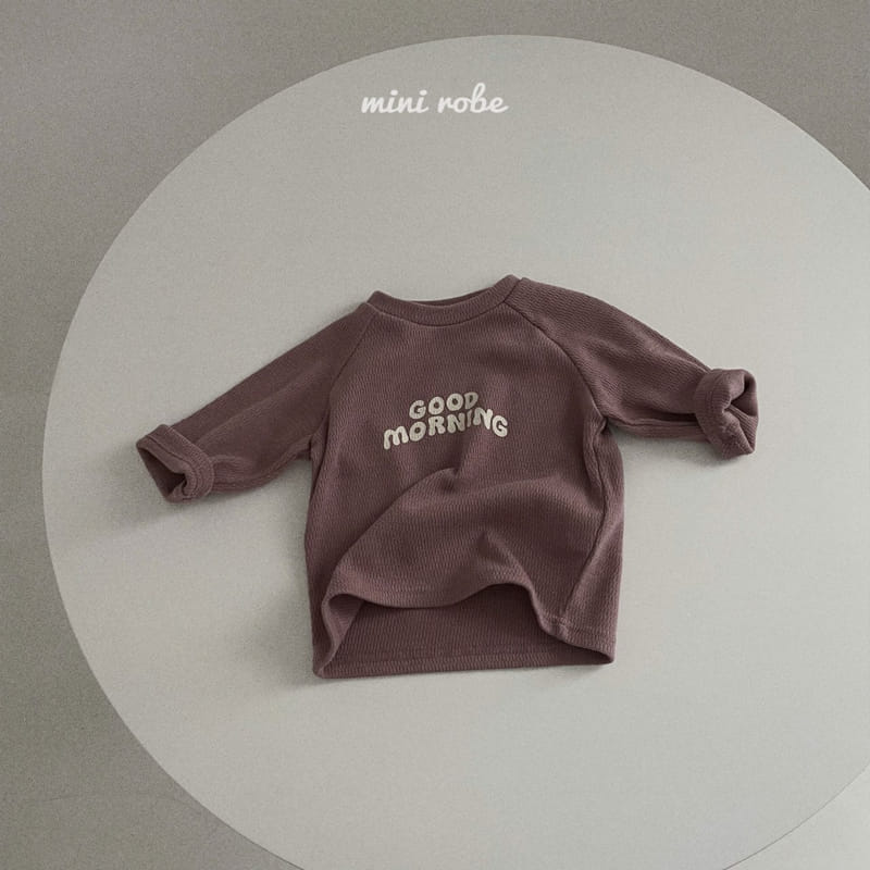 MINI ROBE - Korean Children Fashion - #Kfashion4kids - Vgood Morning Tee - 3