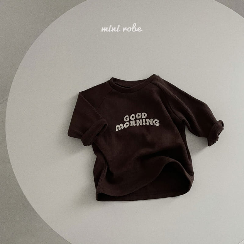 MINI ROBE - Korean Children Fashion - #Kfashion4kids - Vgood Morning Tee - 4