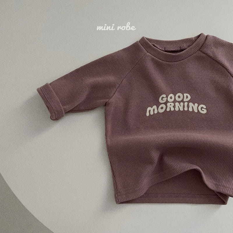 MINI ROBE - Korean Children Fashion - #Kfashion4kids - Vgood Morning Tee - 5