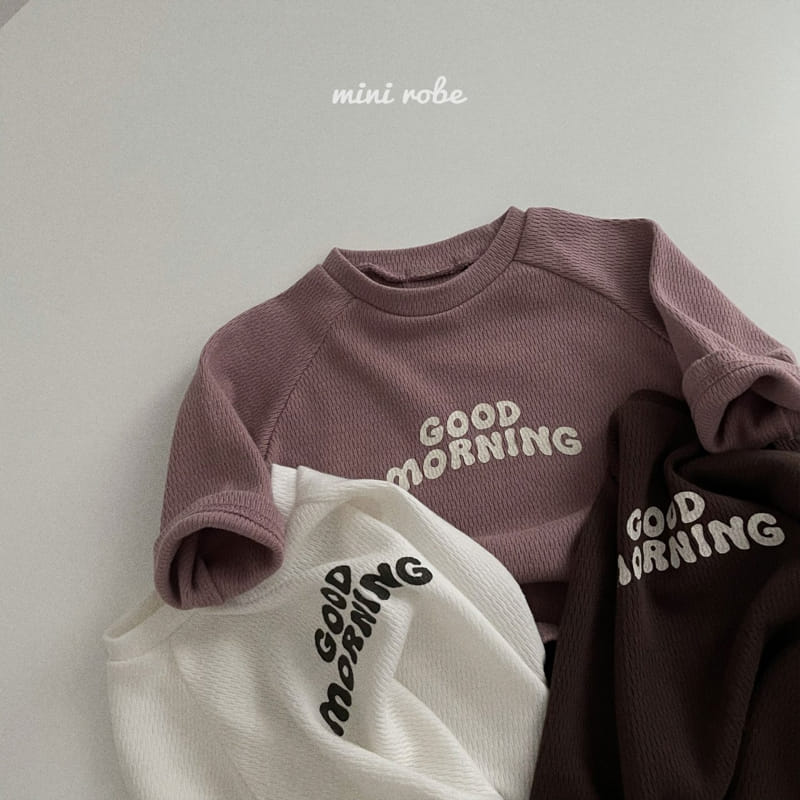 MINI ROBE - Korean Children Fashion - #Kfashion4kids - Vgood Morning Tee - 8
