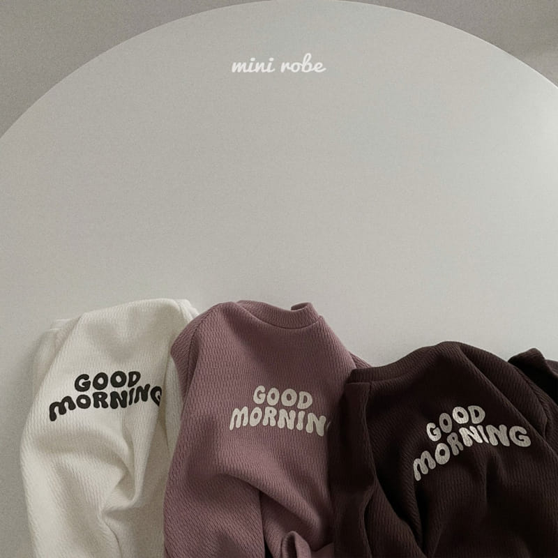 MINI ROBE - Korean Children Fashion - #Kfashion4kids - Vgood Morning Tee - 9