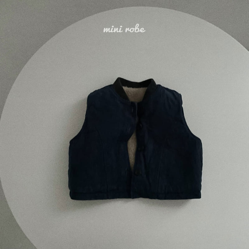 MINI ROBE - Korean Children Fashion - #Kfashion4kids - Fleece Denim Vest - 6