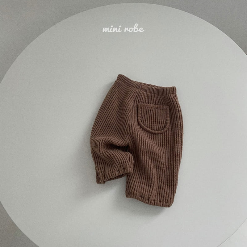 MINI ROBE - Korean Children Fashion - #Kfashion4kids - Big Waffle Fleece Pants