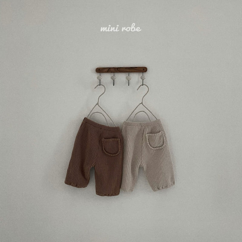 MINI ROBE - Korean Children Fashion - #Kfashion4kids - Big Waffle Fleece Pants - 8