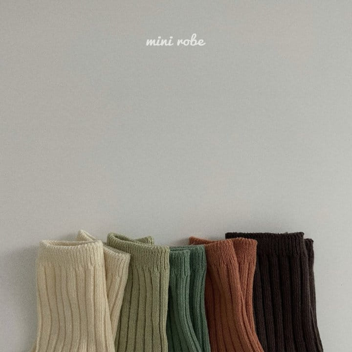 MINI ROBE - Korean Children Fashion - #Kfashion4kids - Pistachio Socks [set of 5] - 8