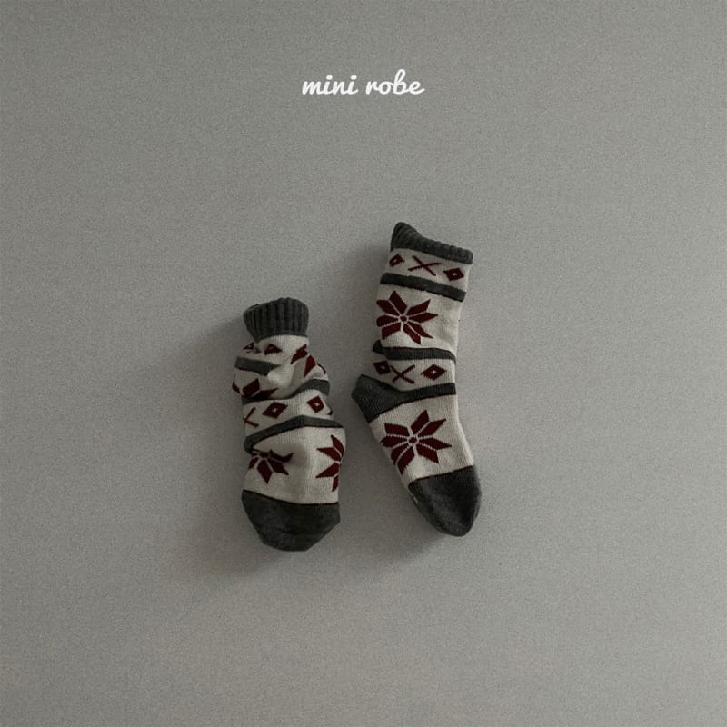 MINI ROBE - Korean Children Fashion - #Kfashion4kids - Bebe Christmas Socks [set of 4]  - 11