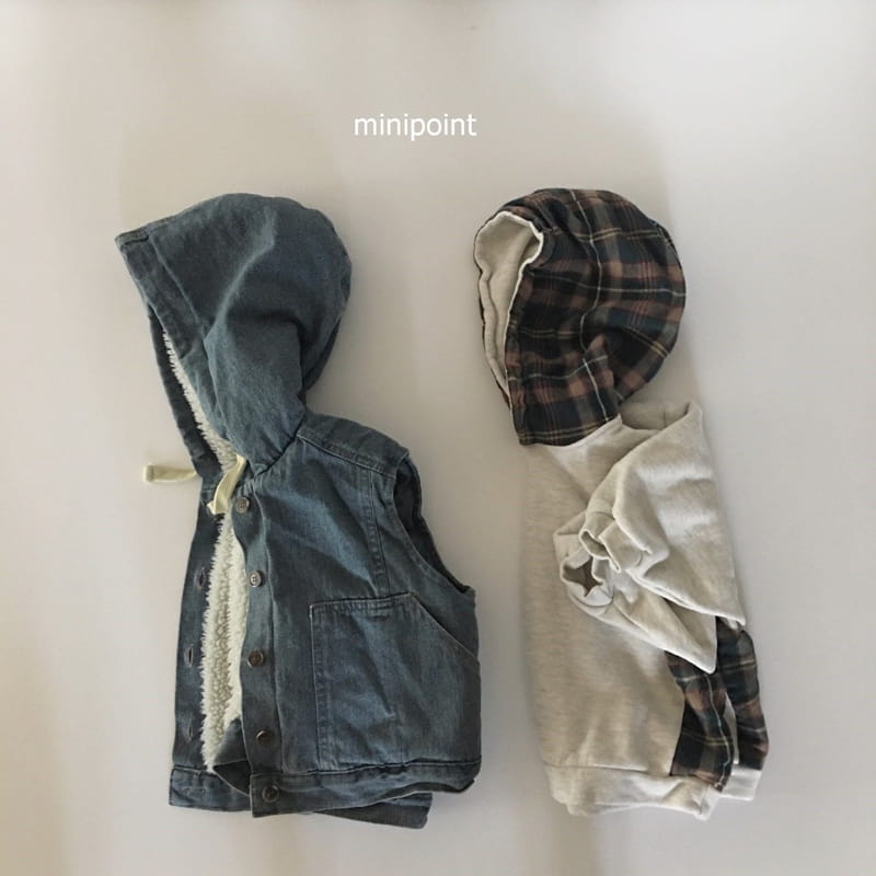 MINIPOINT - Korean Children Fashion - #Kfashion4kids - Dumble Hoody Vest